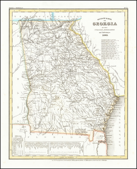 86-Georgia Map By Joseph Meyer