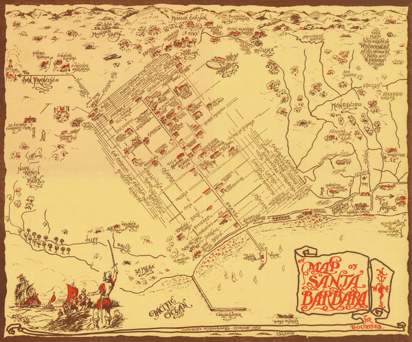 47-Pictorial Maps and Other California Cities Map By William Johnson Goodacre