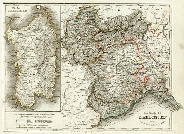 71-Europe, Italy and Balearic Islands Map By Joseph Meyer