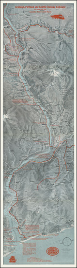 50-Oregon Map By Fred A. Routledge