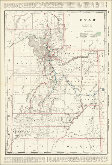 97-Utah and Utah Map By Rand McNally & Company