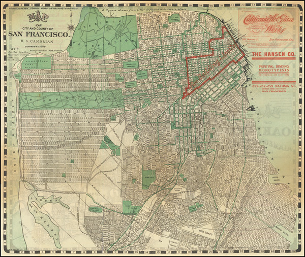 25-San Francisco & Bay Area Map By H.A. Candrian