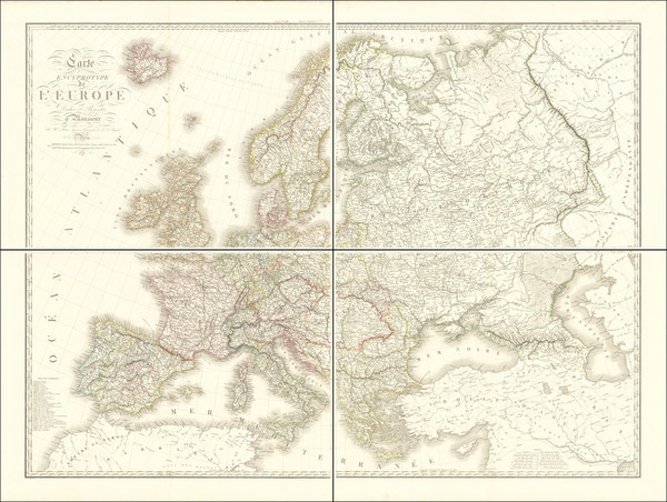 17-Europe Map By Adrien-Hubert Brué