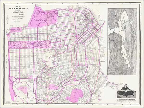 17-Pictorial Maps and San Francisco & Bay Area Map By Pioneer Reproduction Company