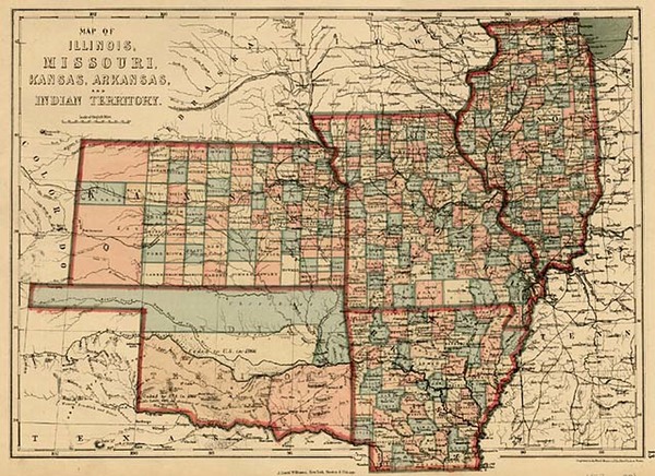 78-Midwest, Plains and Southwest Map By J. David Williams