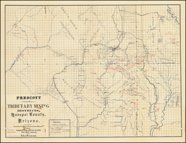 85-Arizona Map By Jules Baumann