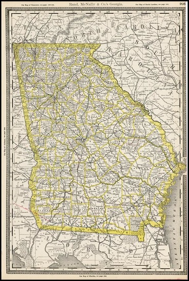 82-Southeast Map By Rand McNally & Company