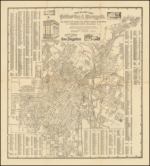 38-Los Angeles Map By Henry Rueger