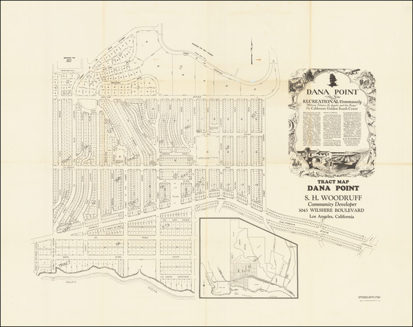 8-California and Other California Cities Map By Sidney H. Woodruff / Hollywood Blue Print Co.