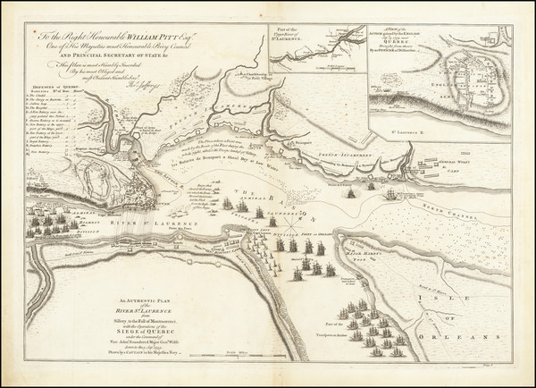 60-Eastern Canada Map By Thomas Jefferys