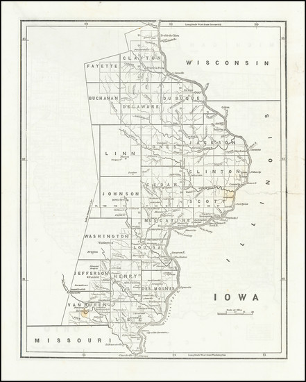 33-Iowa Map By Charles Morse  &  Samuel Breese