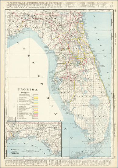 100-Florida Map By 