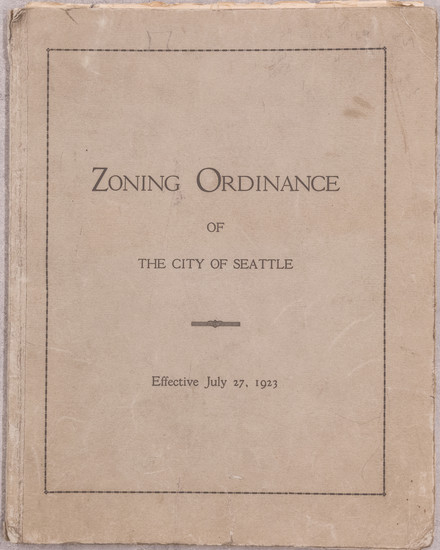 100-Washington, Atlases and Rare Books Map By City of Seattle