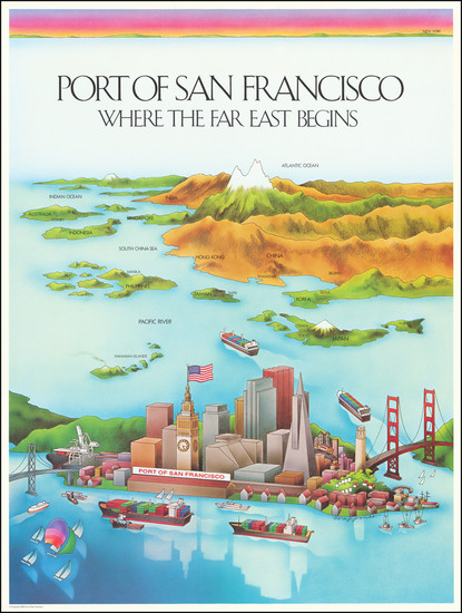 33-Pictorial Maps and San Francisco & Bay Area Map By Waffoner