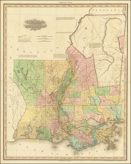 12-Louisiana and Mississippi Map By Henry Schenk Tanner