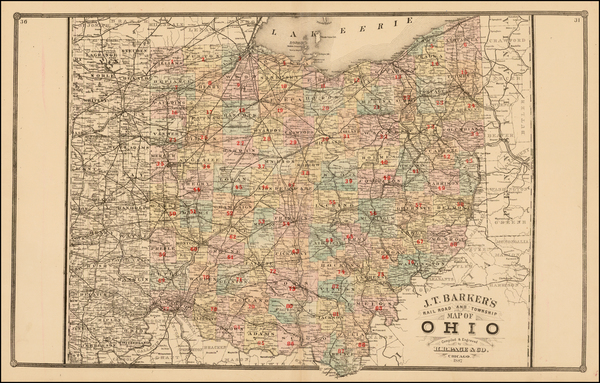 39-Midwest Map By H.R. Page  &  Co.