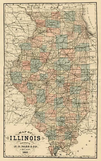 64-Midwest Map By H.R. Page  &  Co.