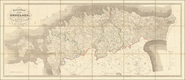 21-Baltic Countries Map By Johan Heinrich Schmidt