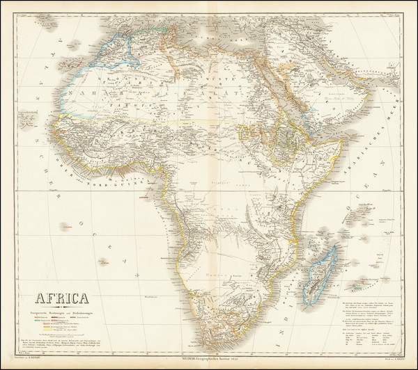 34-Africa Map By Heinrich Kiepert