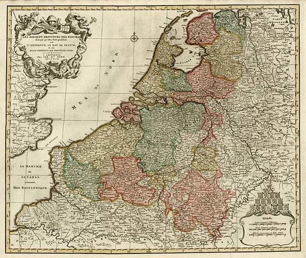 84-Europe and Netherlands Map By Jan Barend Elwe