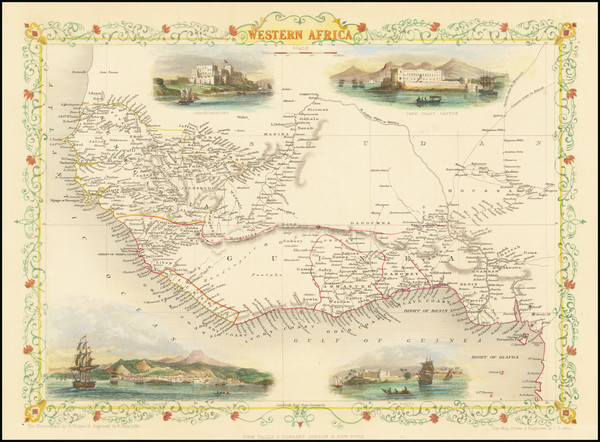 92-West Africa Map By John Tallis