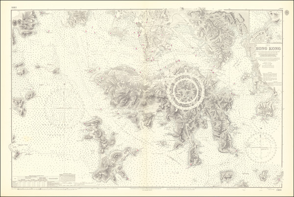 72-Hong Kong Map By British Admiralty