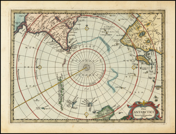61-Polar Maps and Australia Map By Jacob van Waesberg