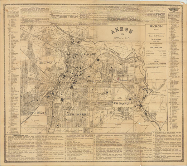 94-Ohio Map By W. W. Warner