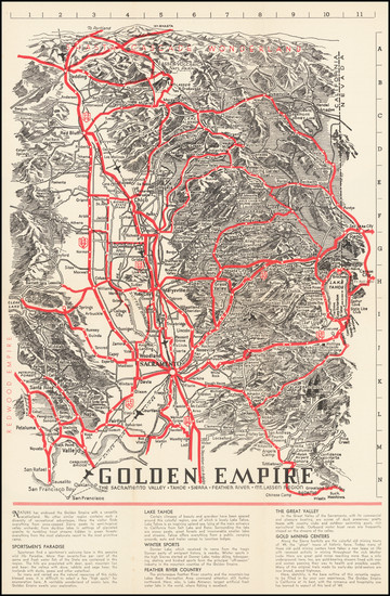 60-Pictorial Maps and California Map By Sacramento Chamber of Commerce