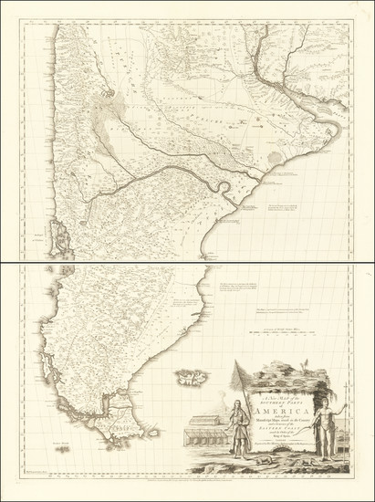 74-South America, Argentina and Chile Map By Thomas Kitchin