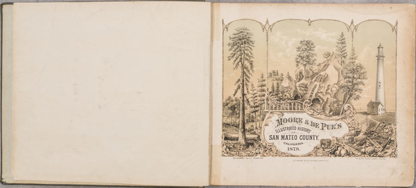 13-California and Rare Books Map By Grafton Tyler Brown & Co. / James DePue / Elliott S. Moore