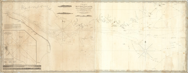 40-Argentina and Uruguay Map By William Faden