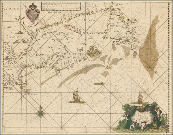 33-New England and Canada Map By John Seller