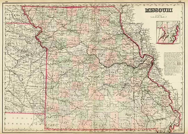 61-Midwest Map By O.W. Gray