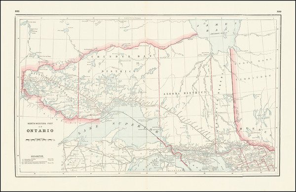 77-Eastern Canada Map By George F. Cram