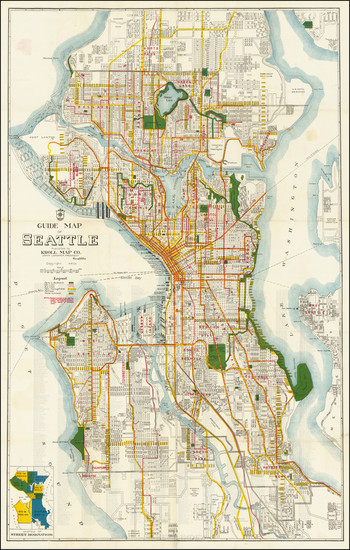 33-Washington Map By Kroll Map Company