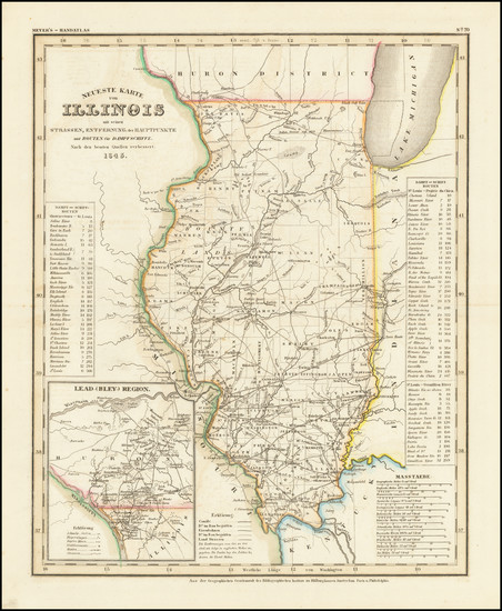 54-Illinois Map By Joseph Meyer
