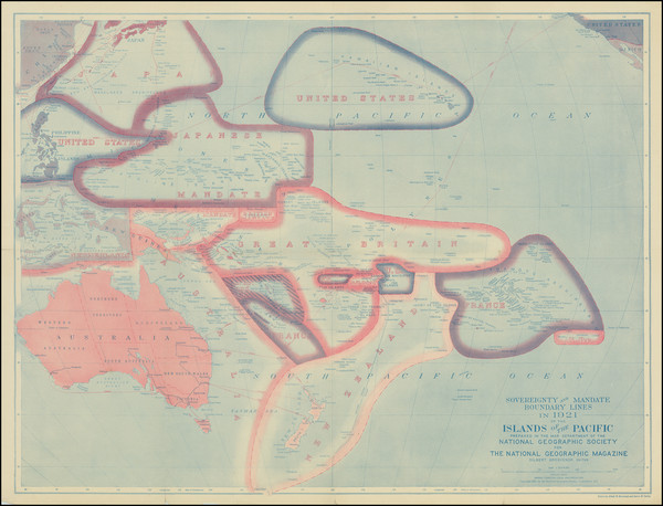 75-Oceania Map By National Geographic Society