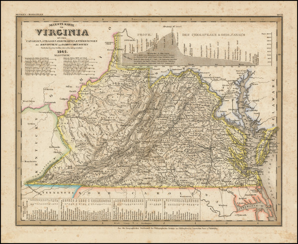 92-Virginia Map By Joseph Meyer