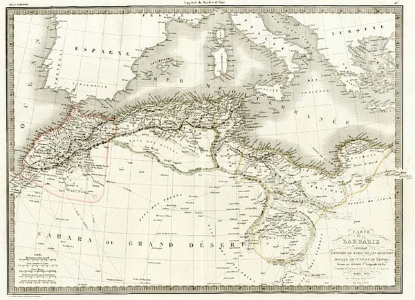 15-Africa and North Africa Map By Alexandre Emile Lapie