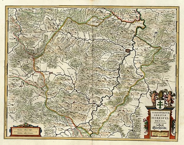 79-Europe and Germany Map By Willem Janszoon Blaeu