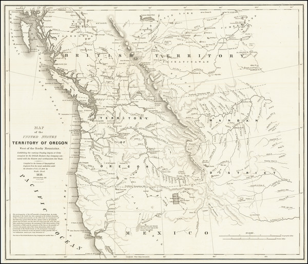 32-Rocky Mountains, Idaho, Montana, Wyoming, Pacific Northwest, Oregon and Washington Map By Washi