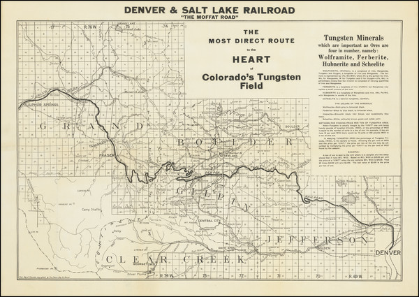 19-Colorado and Colorado Map By The Clason Map Company