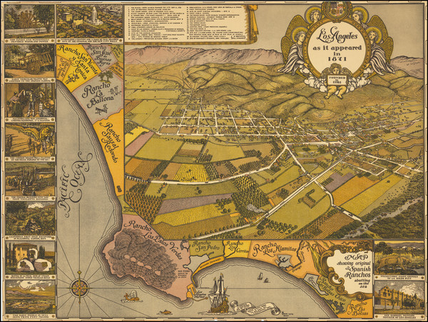 6-Pictorial Maps and Los Angeles Map By Gores