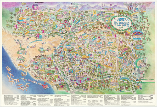 8-Pictorial Maps and Los Angeles Map By Bill Block