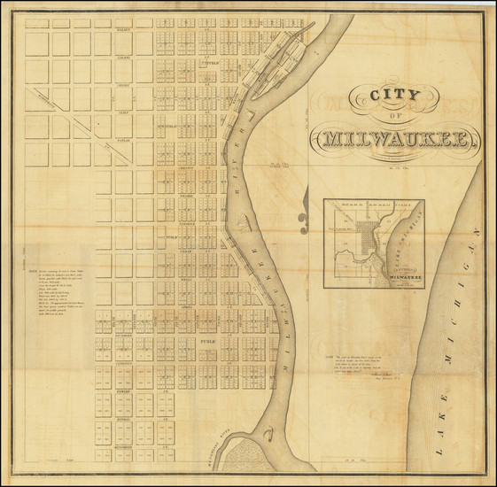 52-Wisconsin Map By Byron Kilbourn / W. Haviland / Increase Lapham