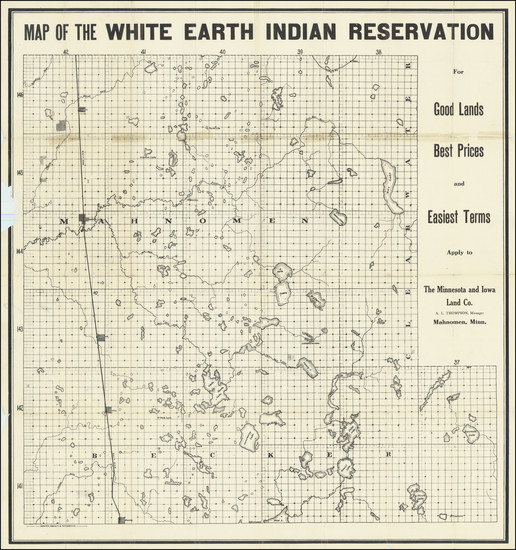 16-Minnesota Map By The Minnesota and Iowa Land Co.