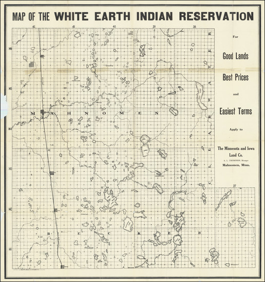 71-Minnesota Map By The Minnesota and Iowa Land Co.