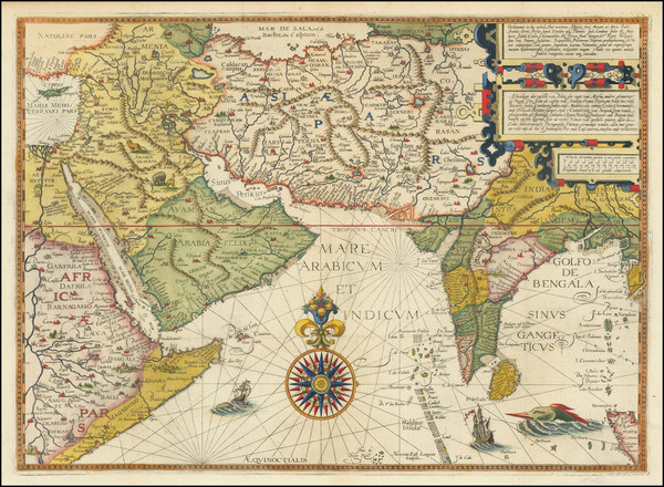 6-Indian Ocean, India, Central Asia & Caucasus, Middle East and Arabian Peninsula Map By 