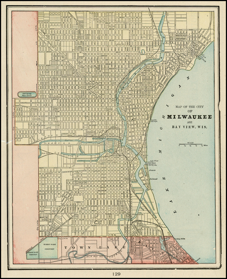 95-Midwest Map By George F. Cram